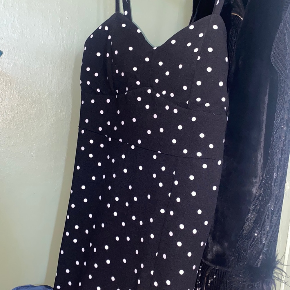 Mini polka dot dress
